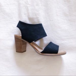 TOMS | Black Suede Majorca Cutout Sandal